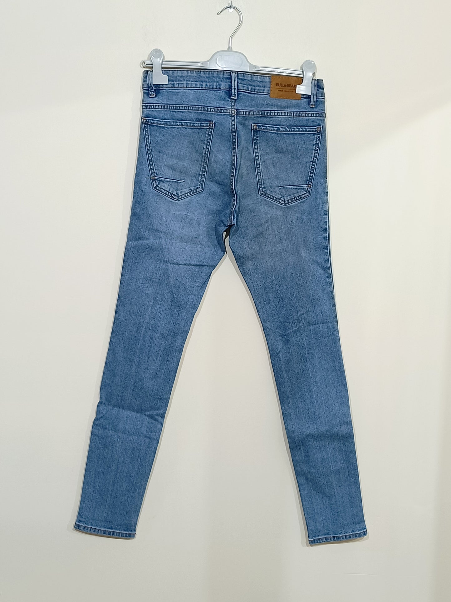 Jeans Pull & Bear bleu clair super skinny Taille 38