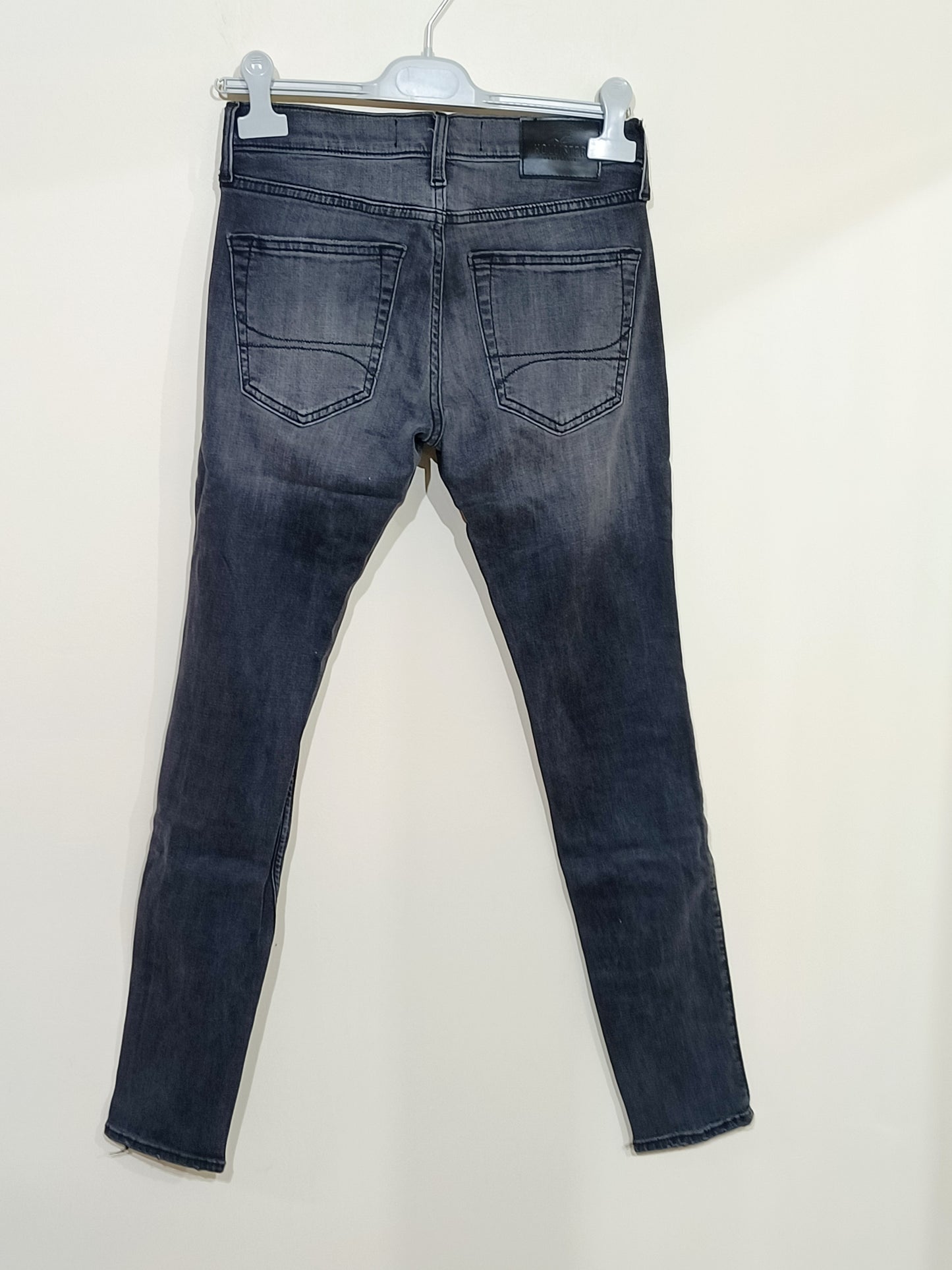 Jeans Hollister noir délavé extreme skinny Taille W28/L30 (36)