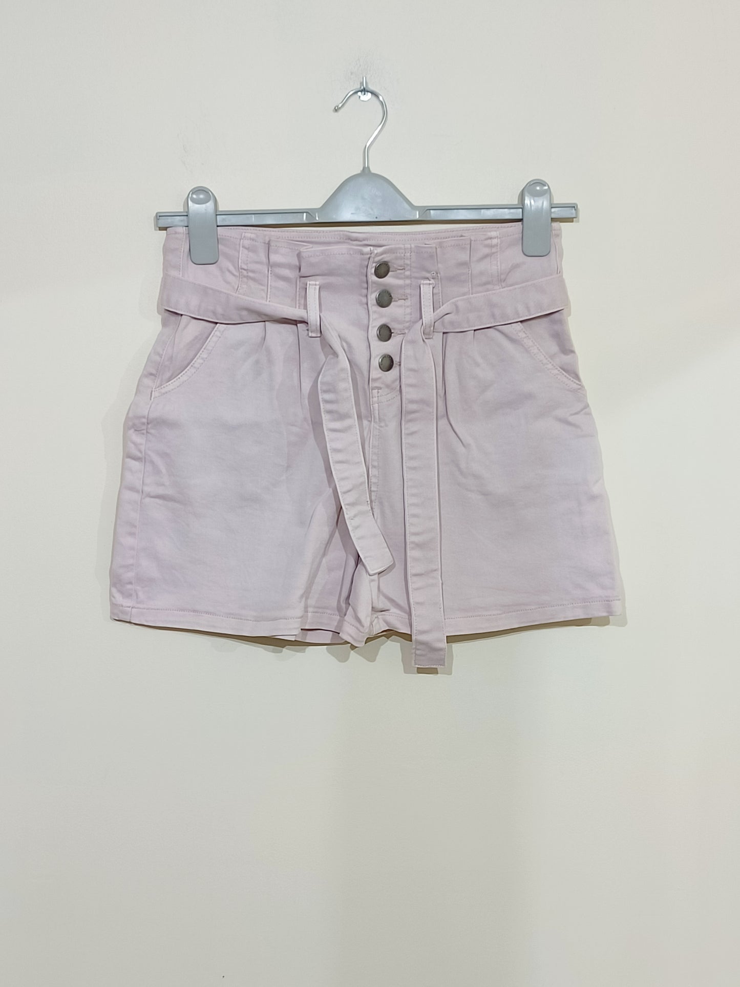 Short taille haute Cache-Cache rose clair avec ceinture Taille 38