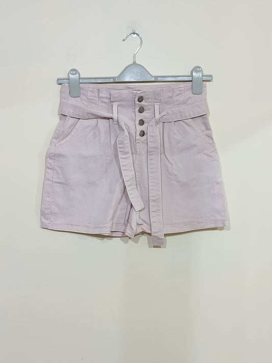 Short taille haute Cache-Cache rose clair avec ceinture Taille 38