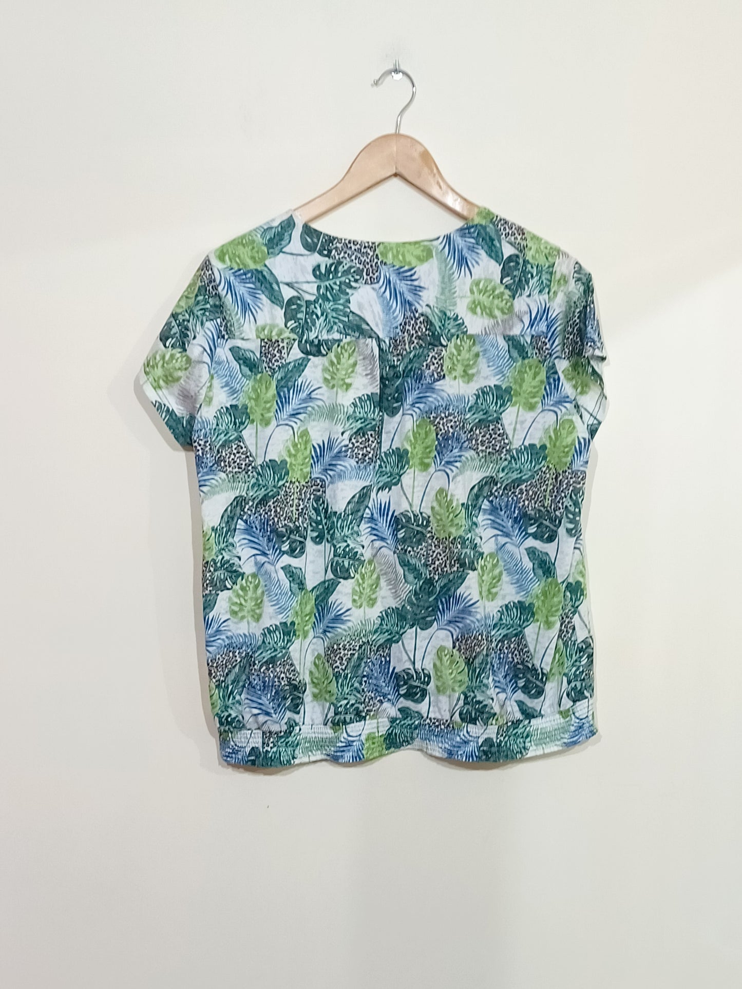 T-shirt à motifs feuilles Taille XL