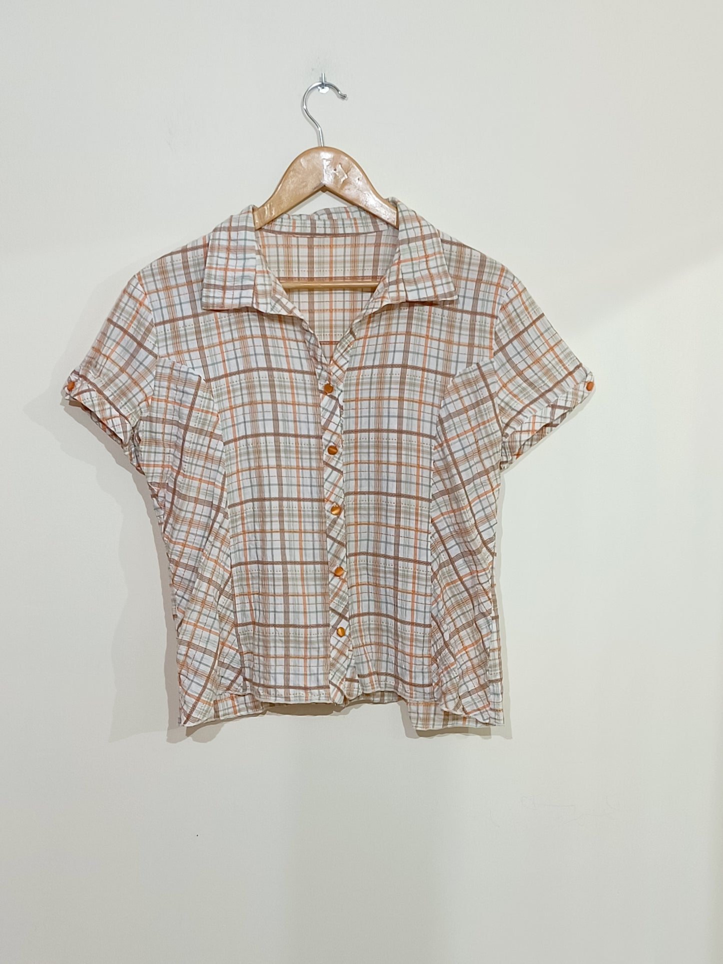 Chemise manches courtes à carreaux Taille L