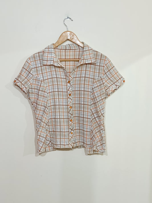Chemise manches courtes à carreaux Taille L