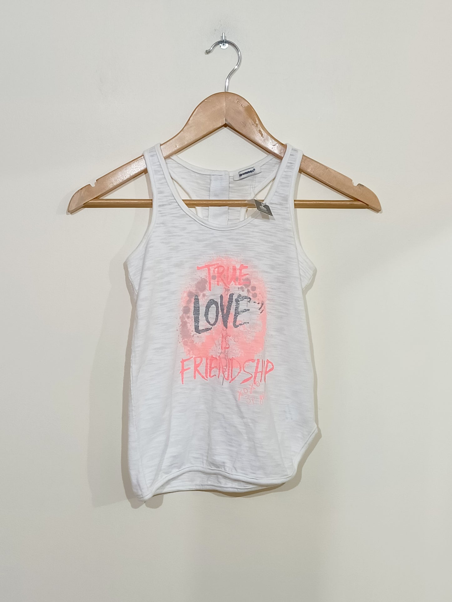 Débardeur 3 Pommes blanc Taille 8 Ans