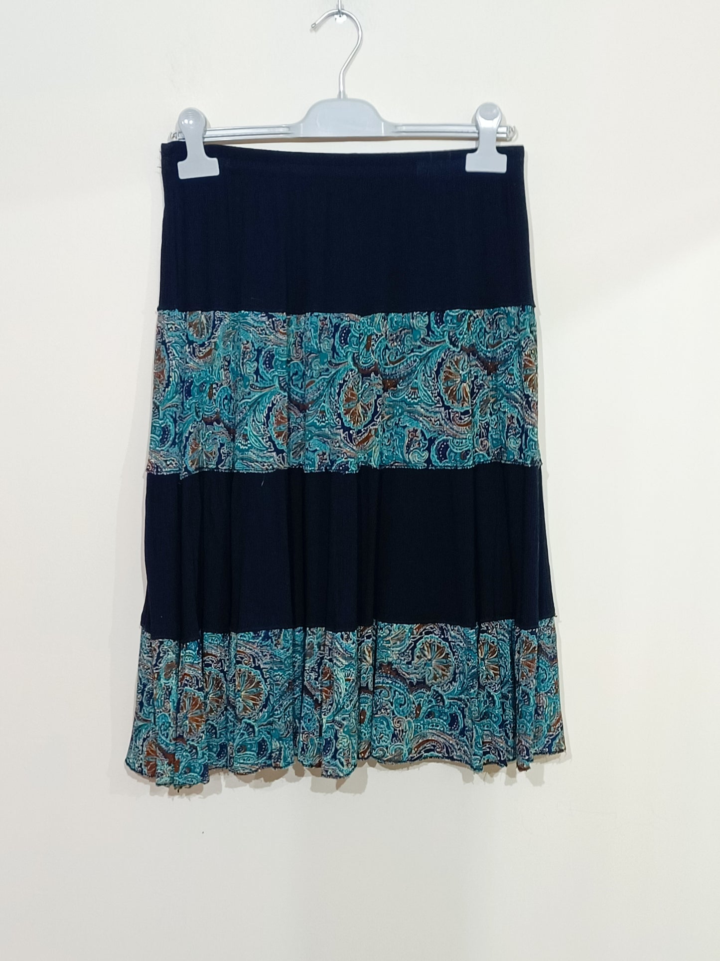 Jupe bleue marine et motifs Taille S/M