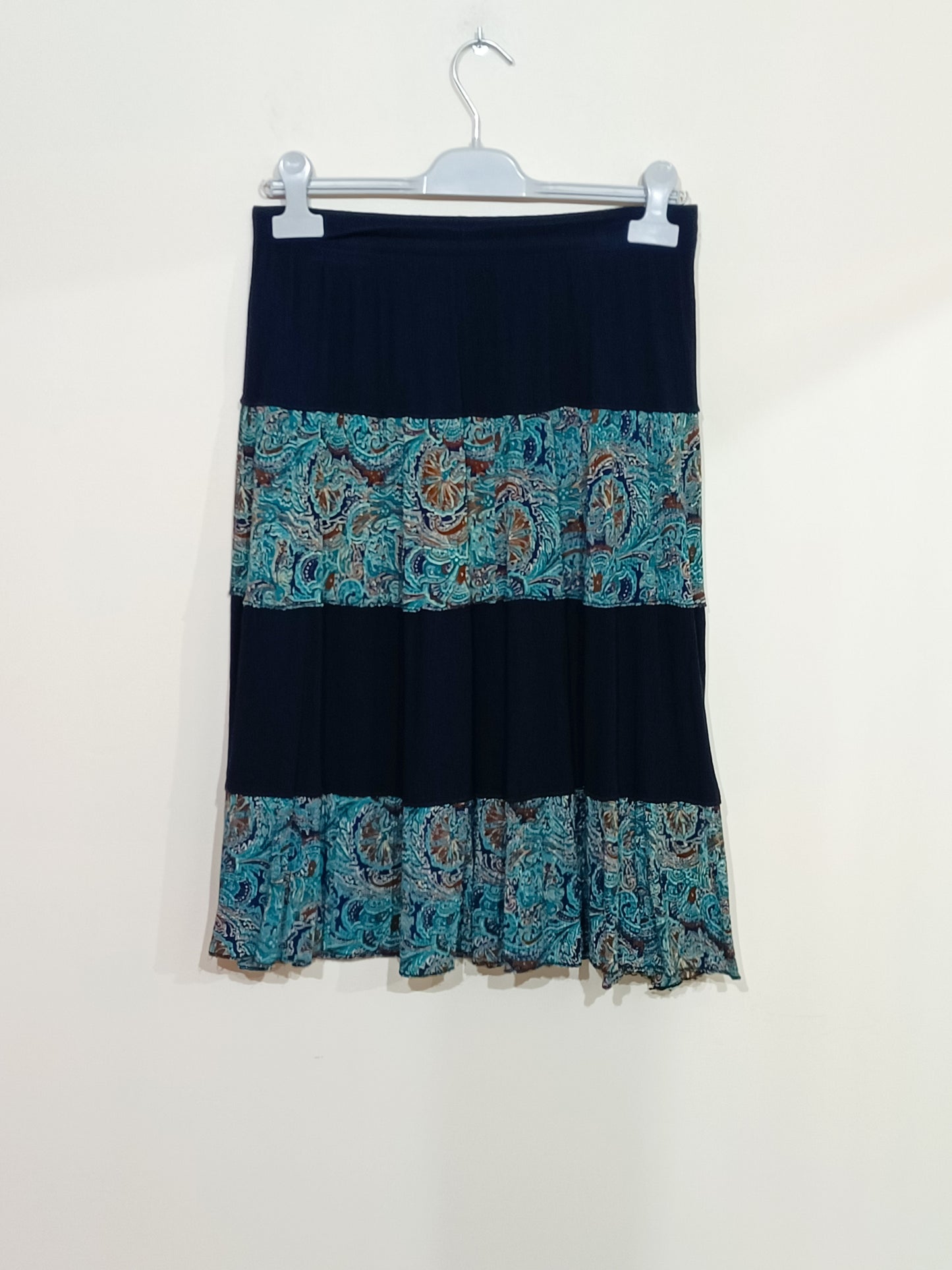 Jupe bleue marine et motifs Taille S/M