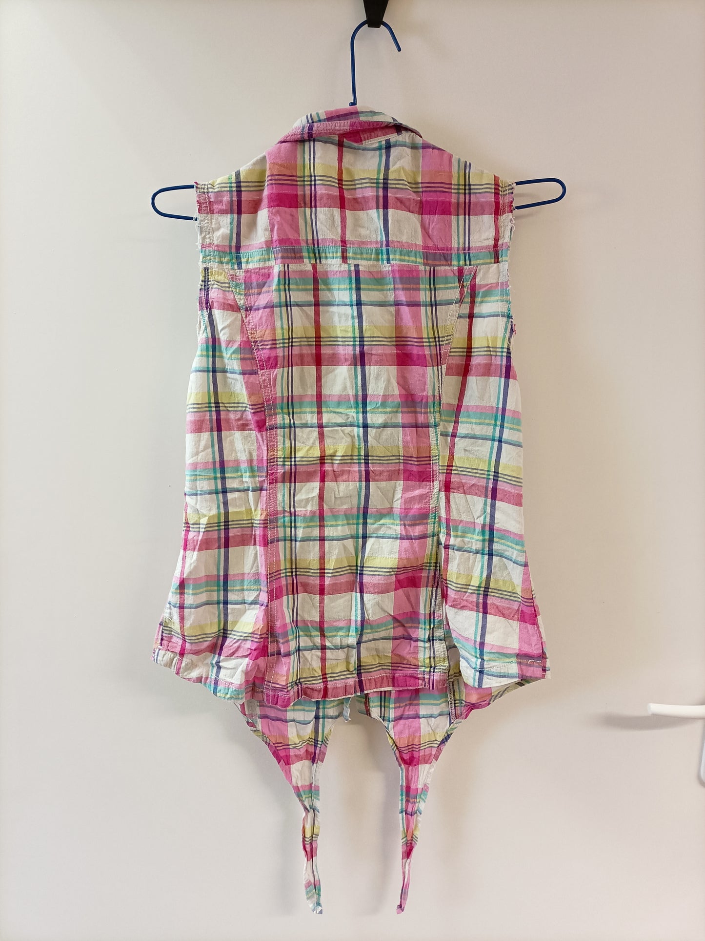 Chemise Spot sans manche à carreaux Taille 38