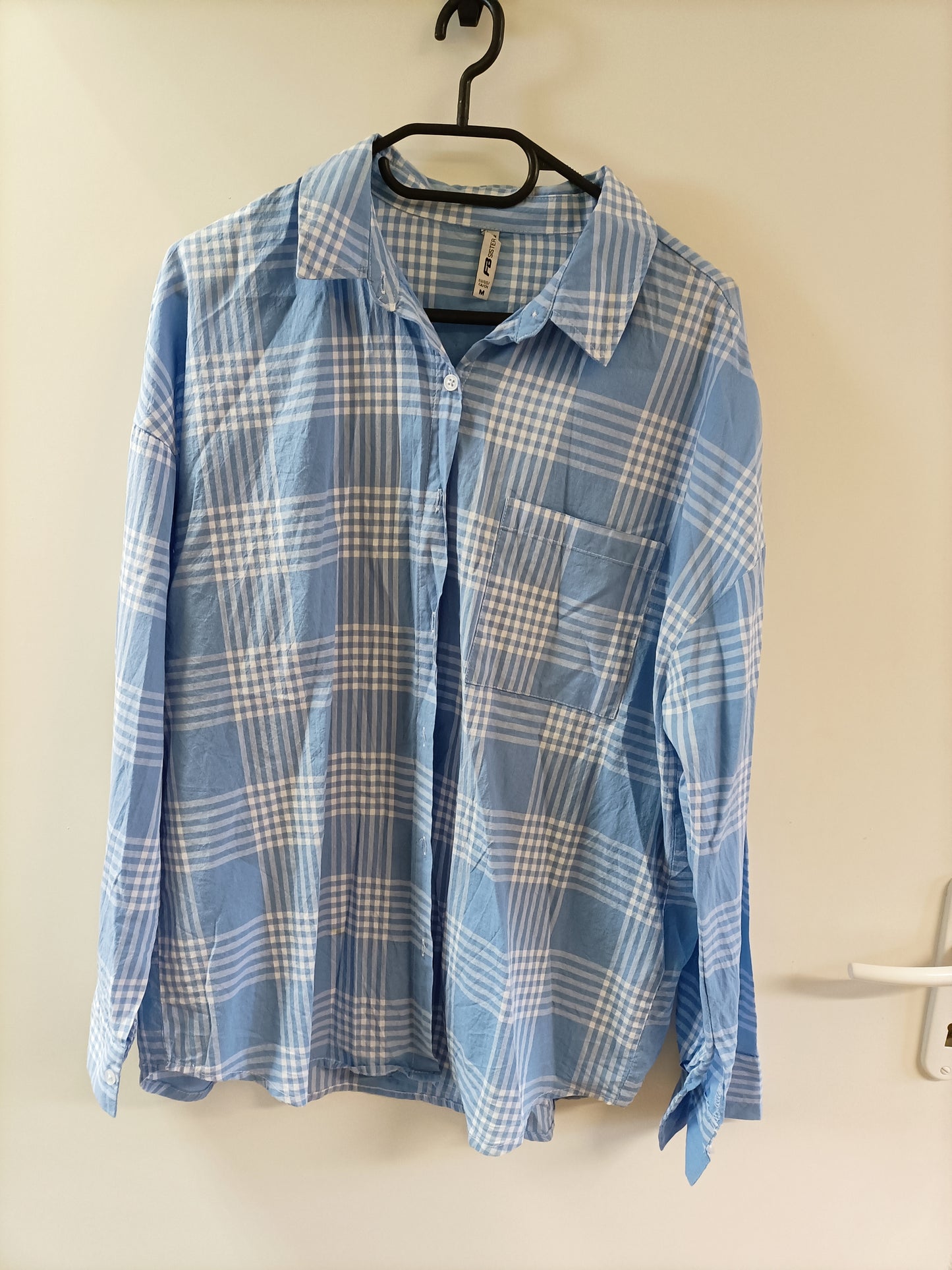 Chemise FB Sister bleue à carreaux Taille M