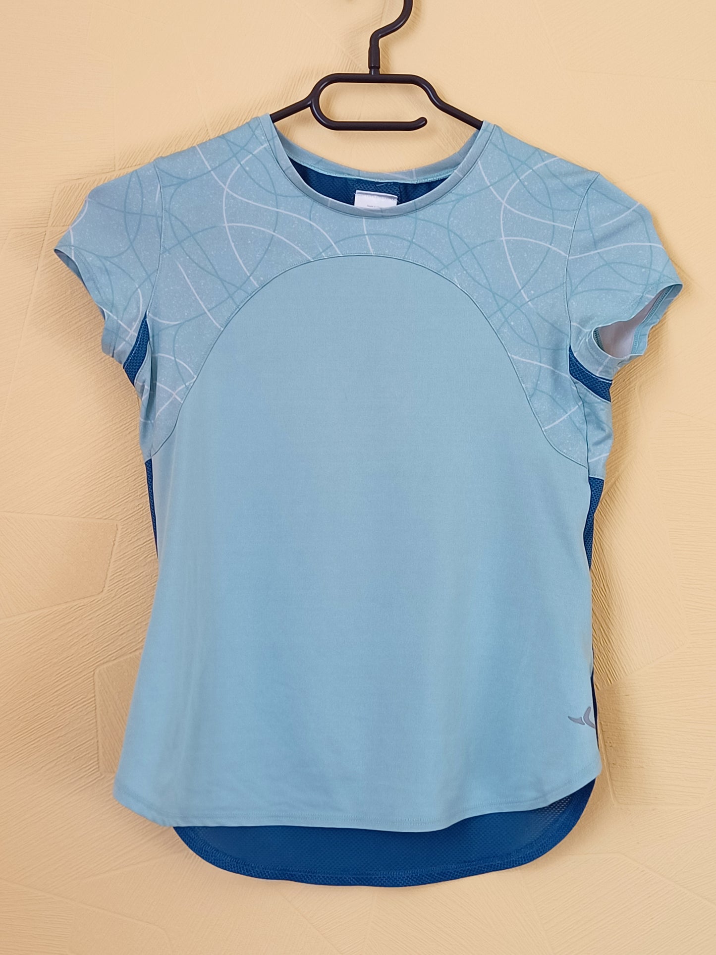 T-shirt de sport Domyos bleu Taille 10-11 Ans