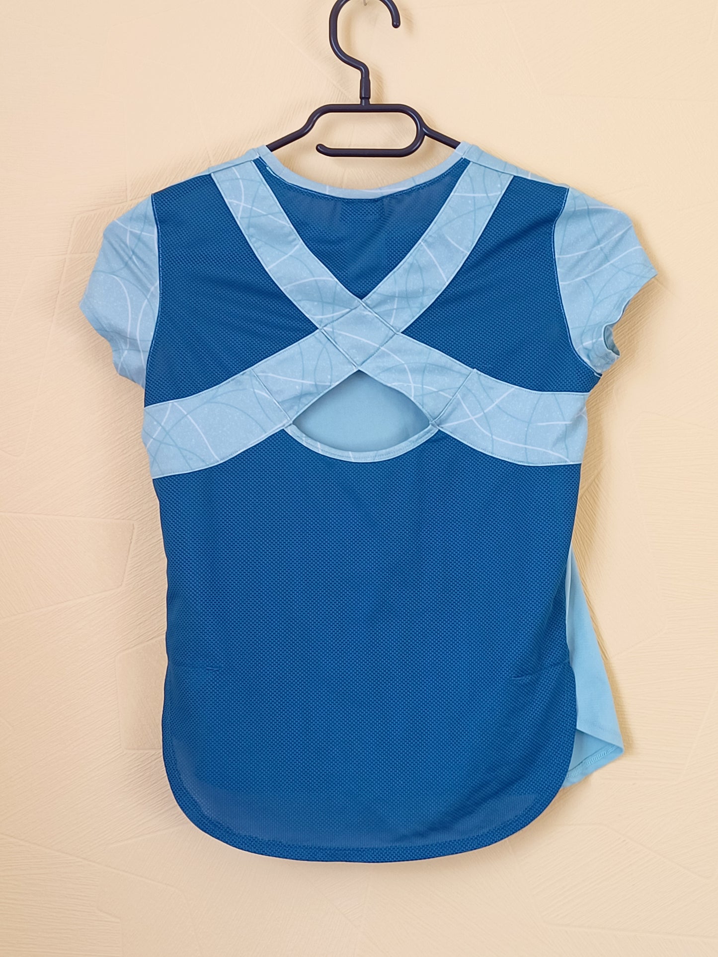 T-shirt de sport Domyos bleu Taille 10-11 Ans