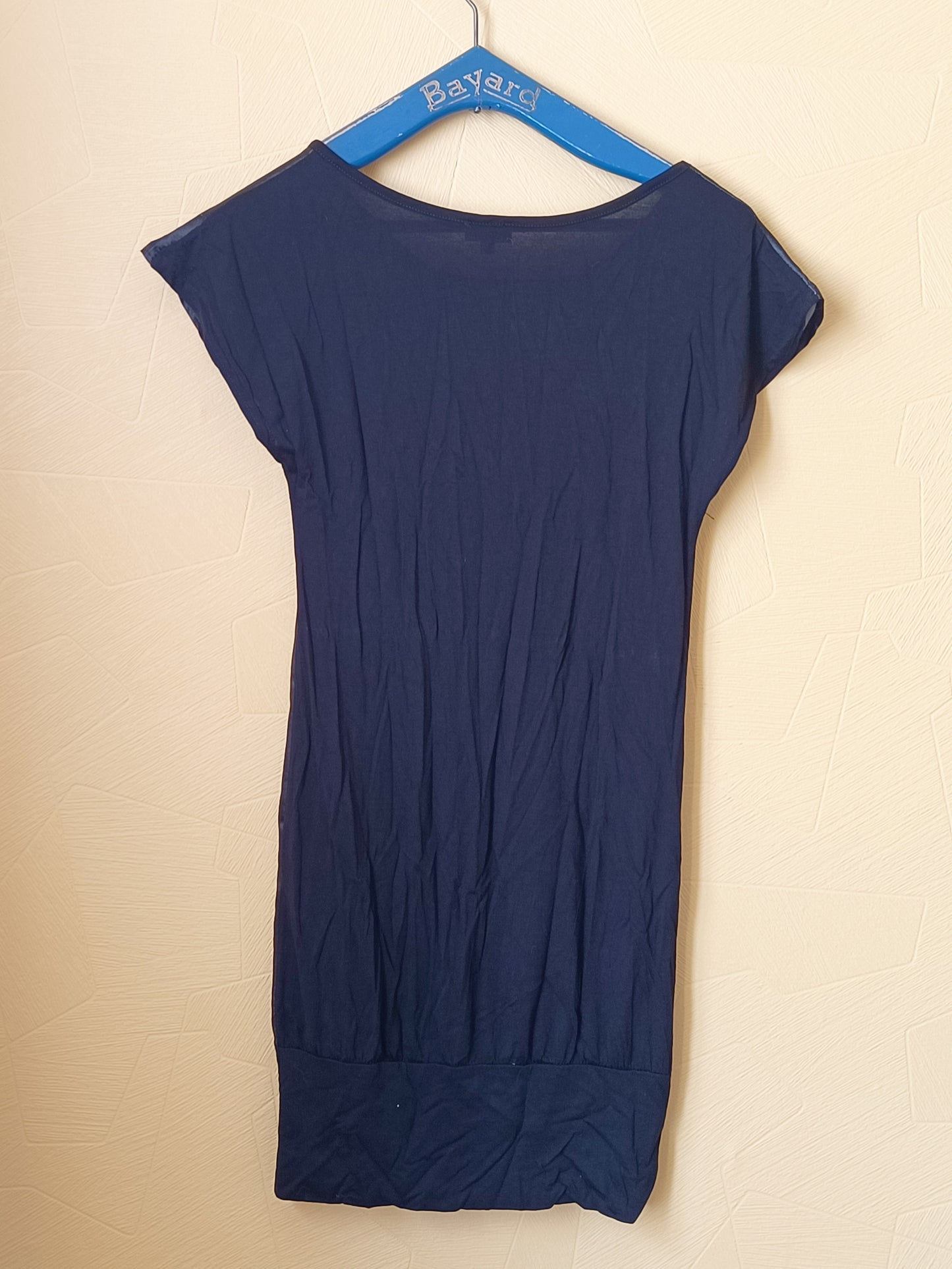 Robe manches courtes Sismix noire avec impression Taille 16 Ans