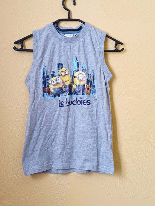 Débardeur Minions gris Taille 10 Ans