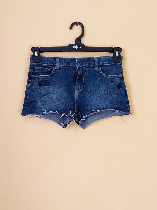 Short Kiabi bleu avec impression Taille 12 Ans