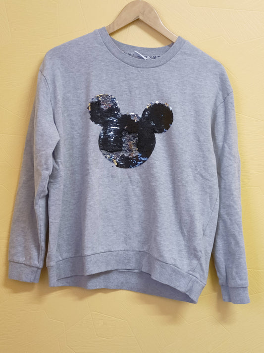 Sweat Disney gris avec sequins Taille L