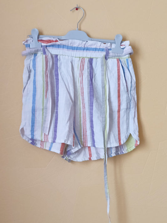 Short Page One rayé avec ceinture Taille S