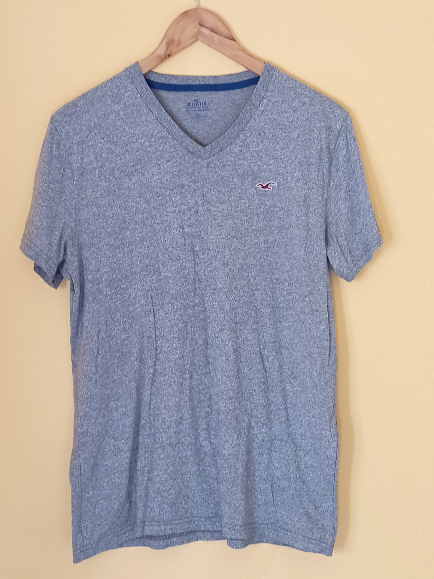 T-shirt  Hollister gris chiné Taille M