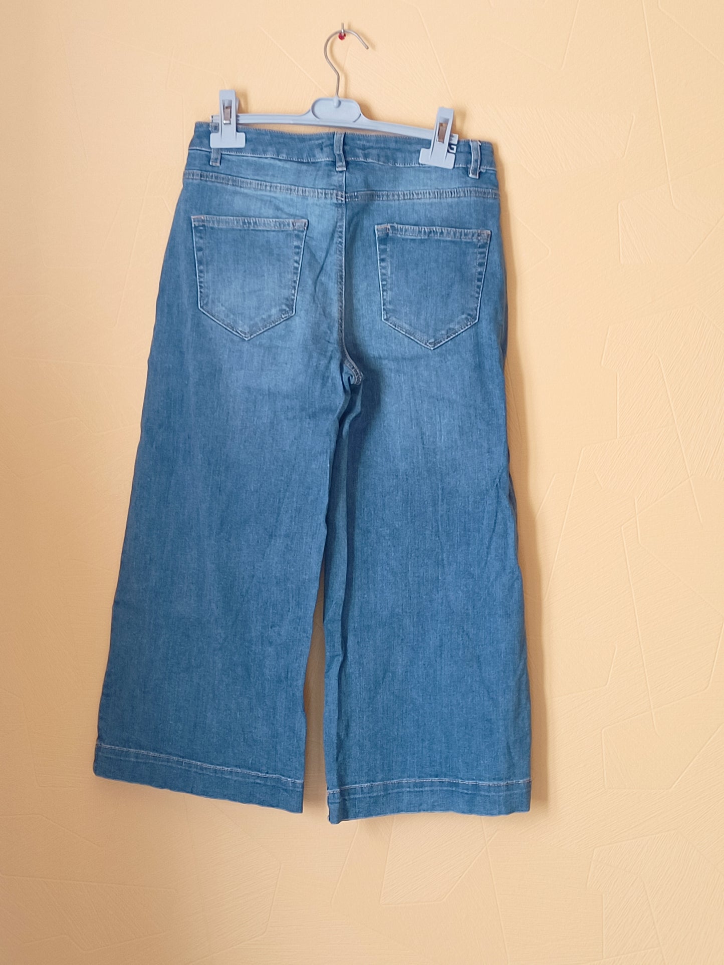 Pantacourt en jeans Camaïeu jambes larges Taille 40