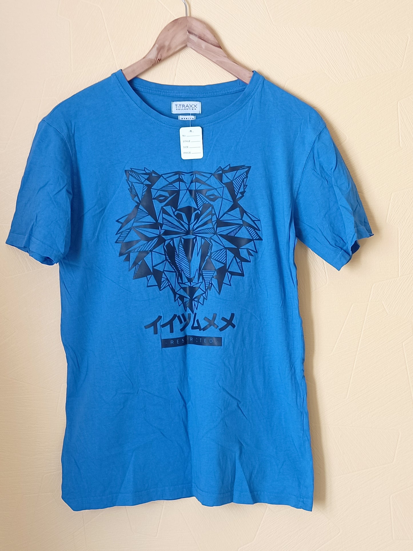 T-shirt T-Traxx bleu avec impression Taille M