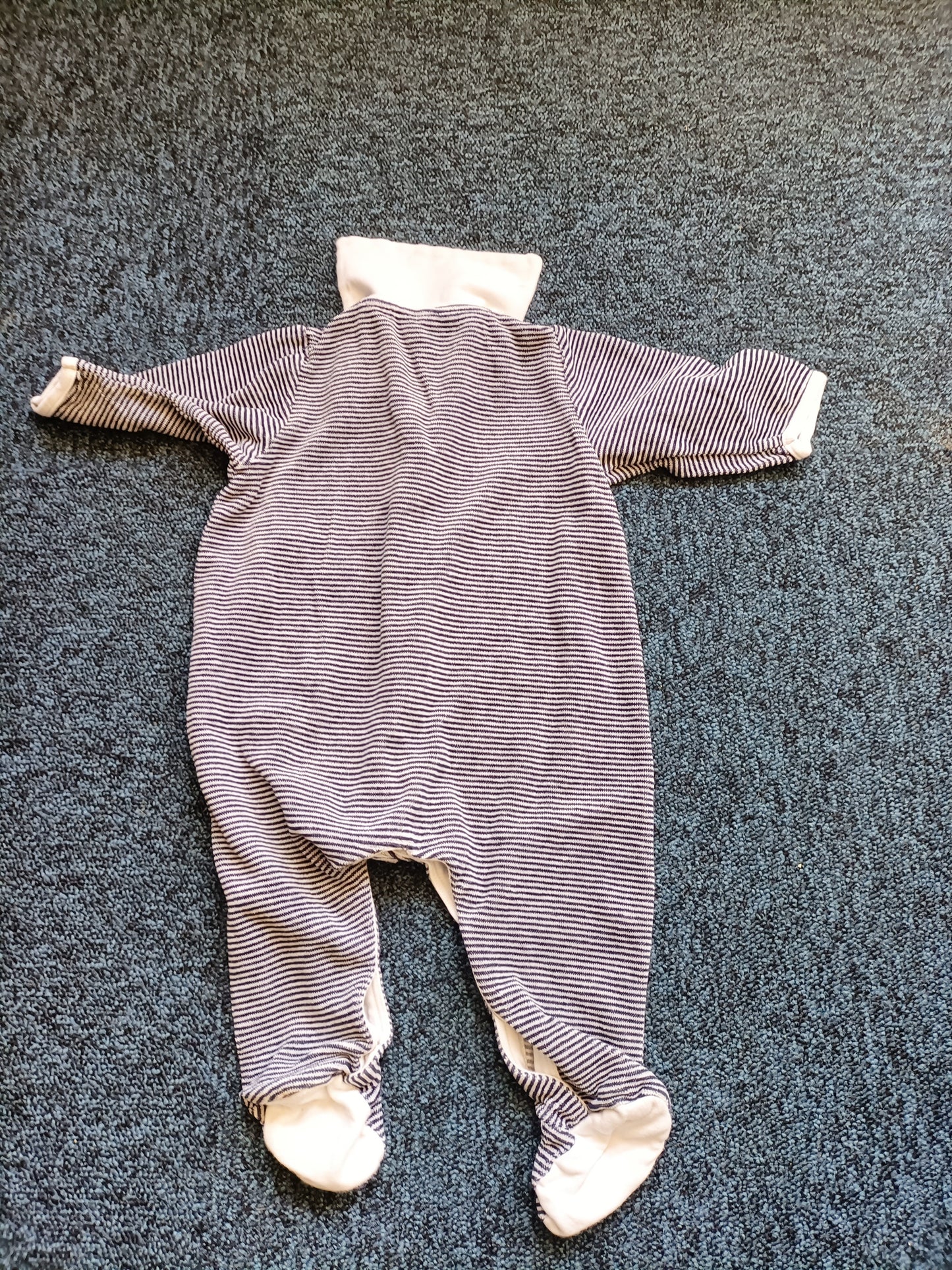 Pyjama velours Petit Bateau rayé Taille 6 mois