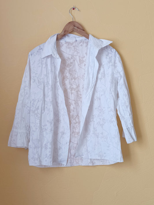 Chemise blanche à motifs Taille XL