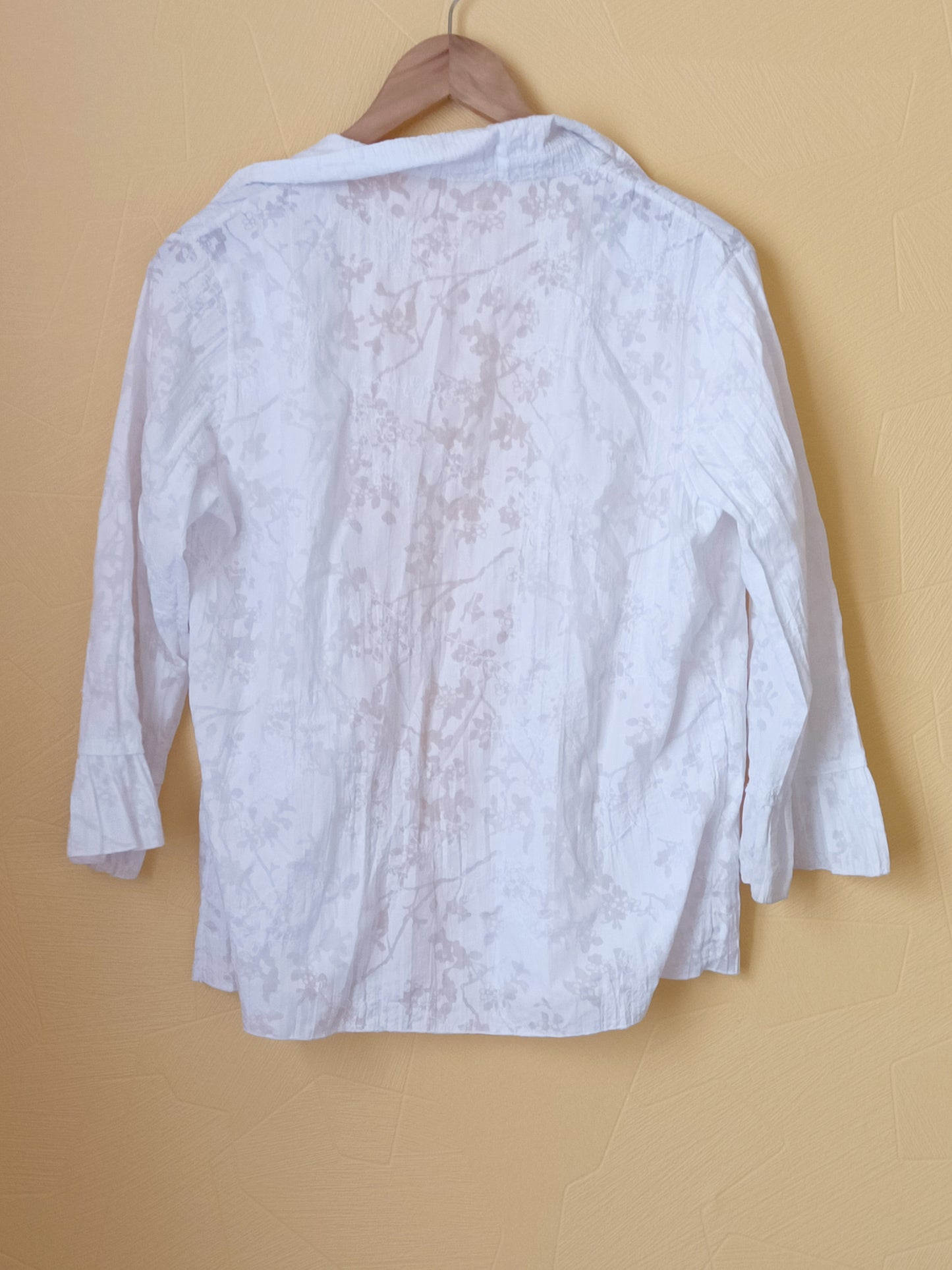 Chemise blanche à motifs Taille XL