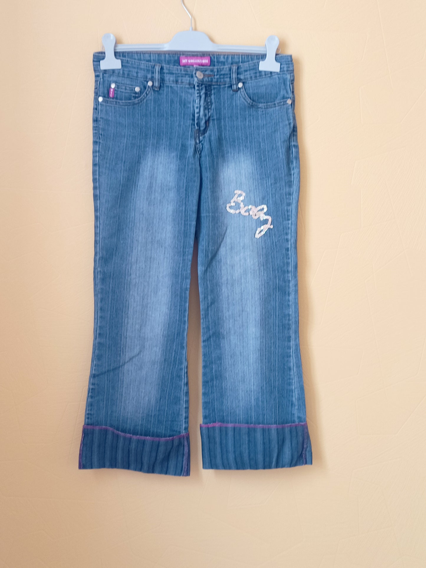 Pantacourt My Collection bleu délavé Taille 38