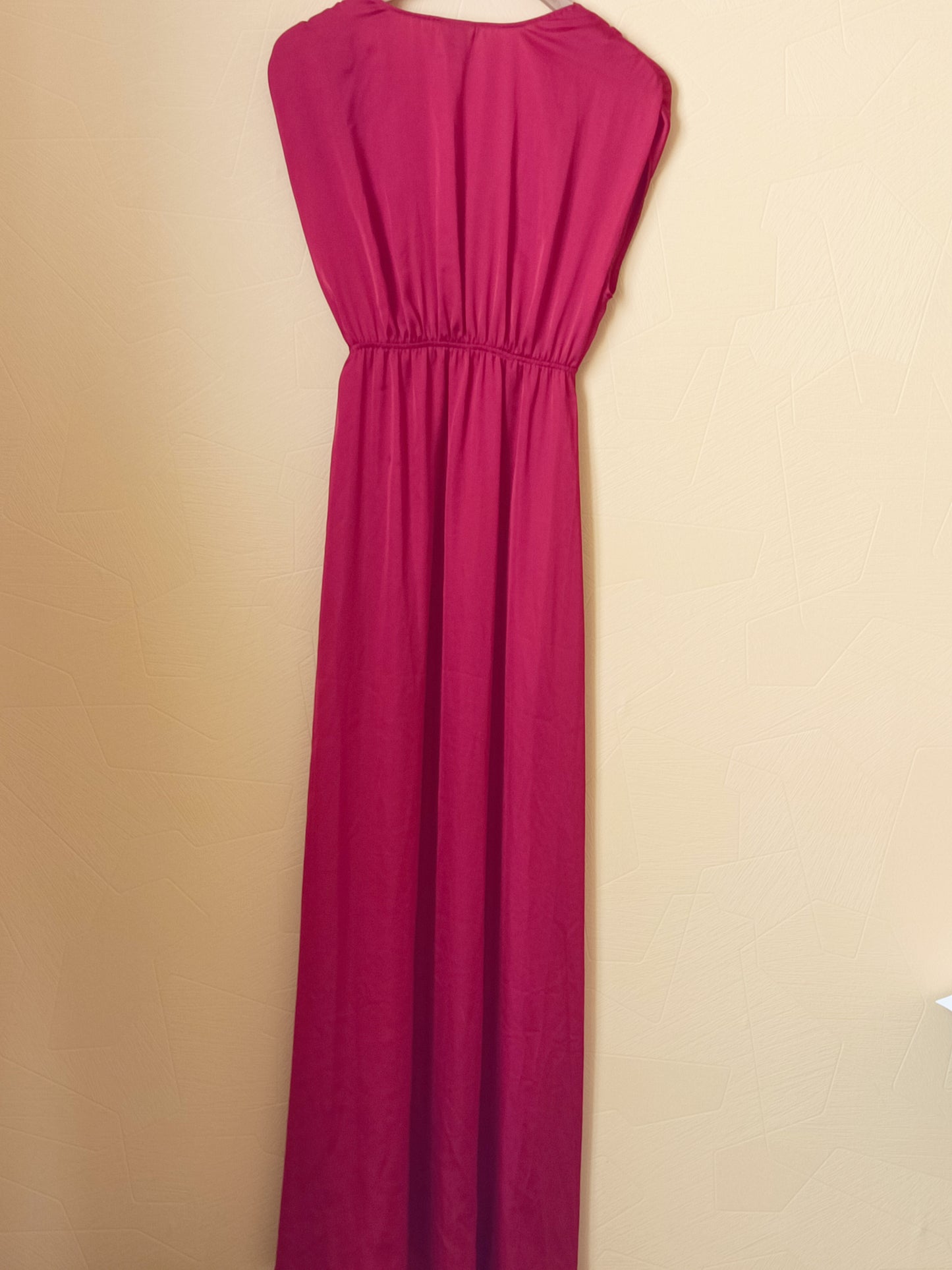 Robe longue H&M rouge satinée Taille 38