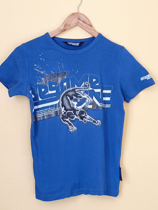 T-shirt RAW bleu avec impression Taille 12 Ans