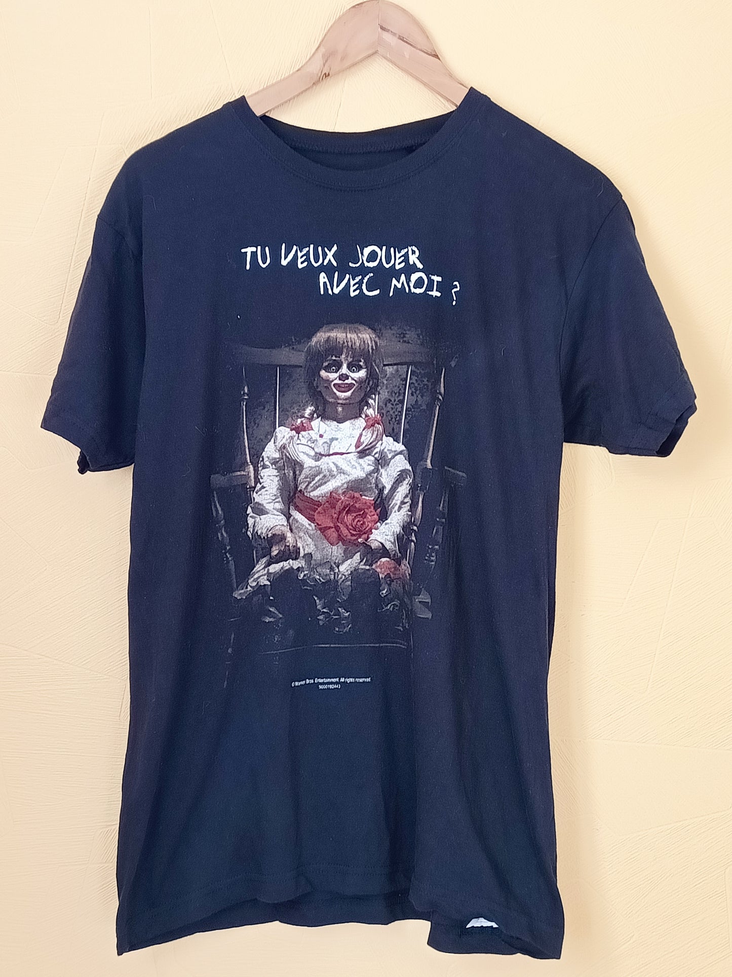 T-shirt noir avec impression Taille M