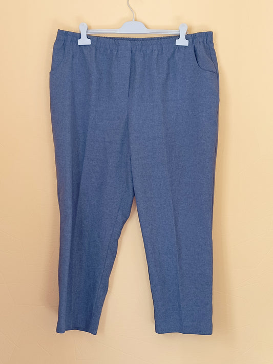 Pantalon Daxon léger bleu chiné Taille 52