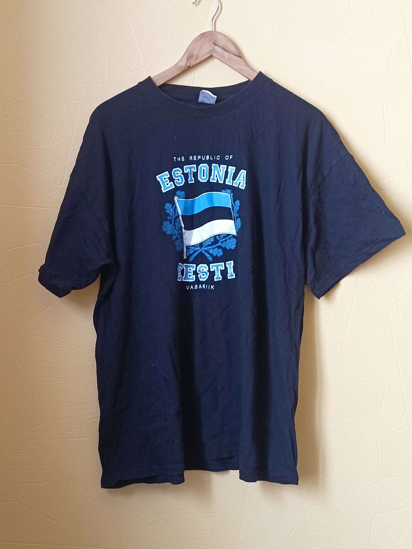 T-shirt noir avec impression Taille XXL