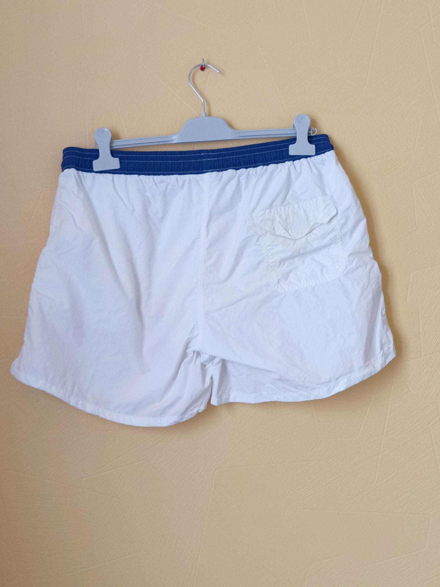 Short L'homme Moderne blanc et bleu Taille XXL