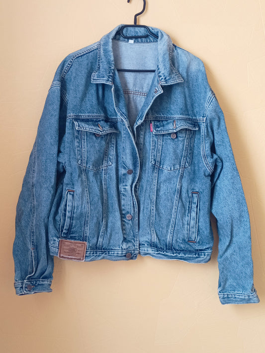 Veste en jeans Berjac bleu délavé Taille XL