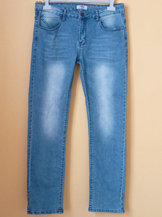 Jeans Stylish bleu clair délavé Taille 44