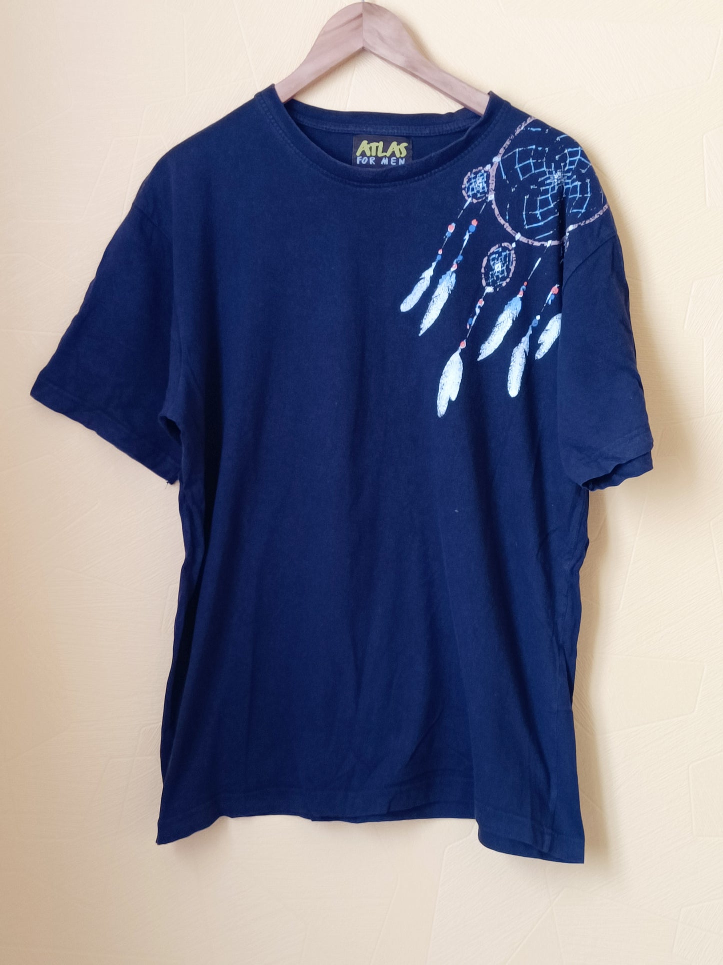 T-shirt Atlas For Men bleu marine avec impression Taille XL