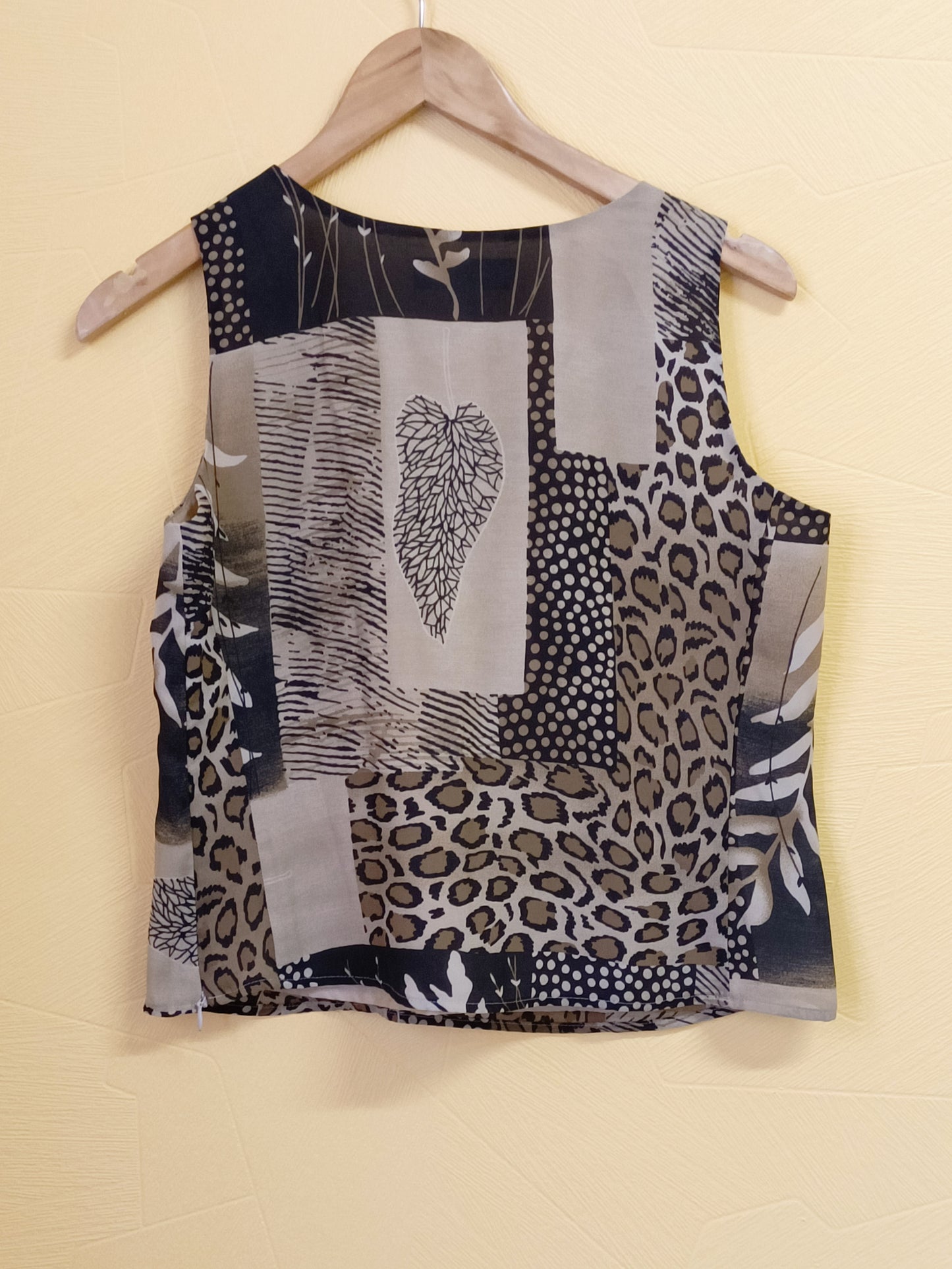 Débardeur Un Jour Ailleurs beige imprimé Taille 38