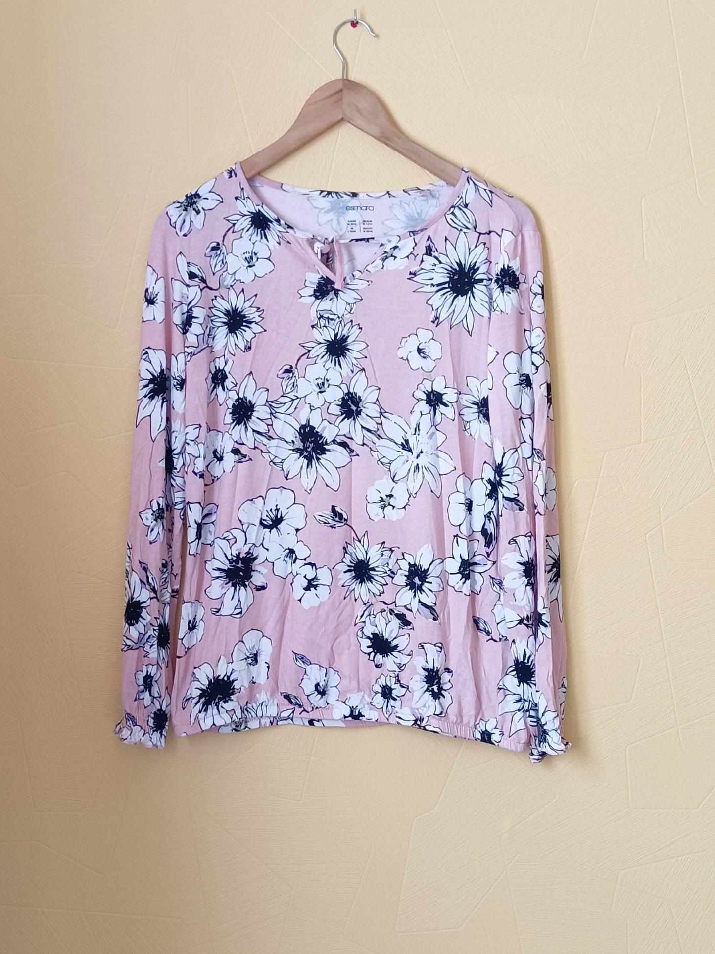 T-shirt manches longues Esmara rose fleuri Taille L