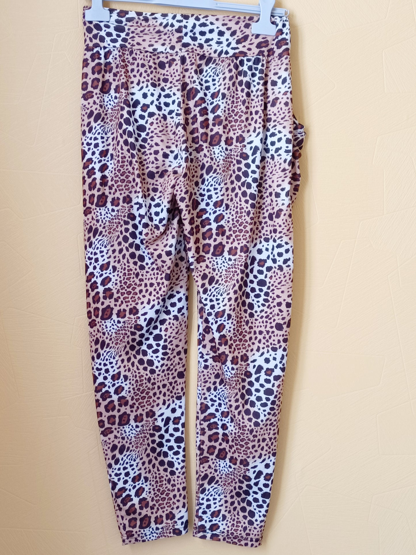 Pantalon léger imprimé léopard Taille XL