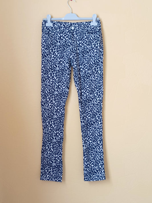 Pantalon Tissaia imprimé noir et blanc Taille 38