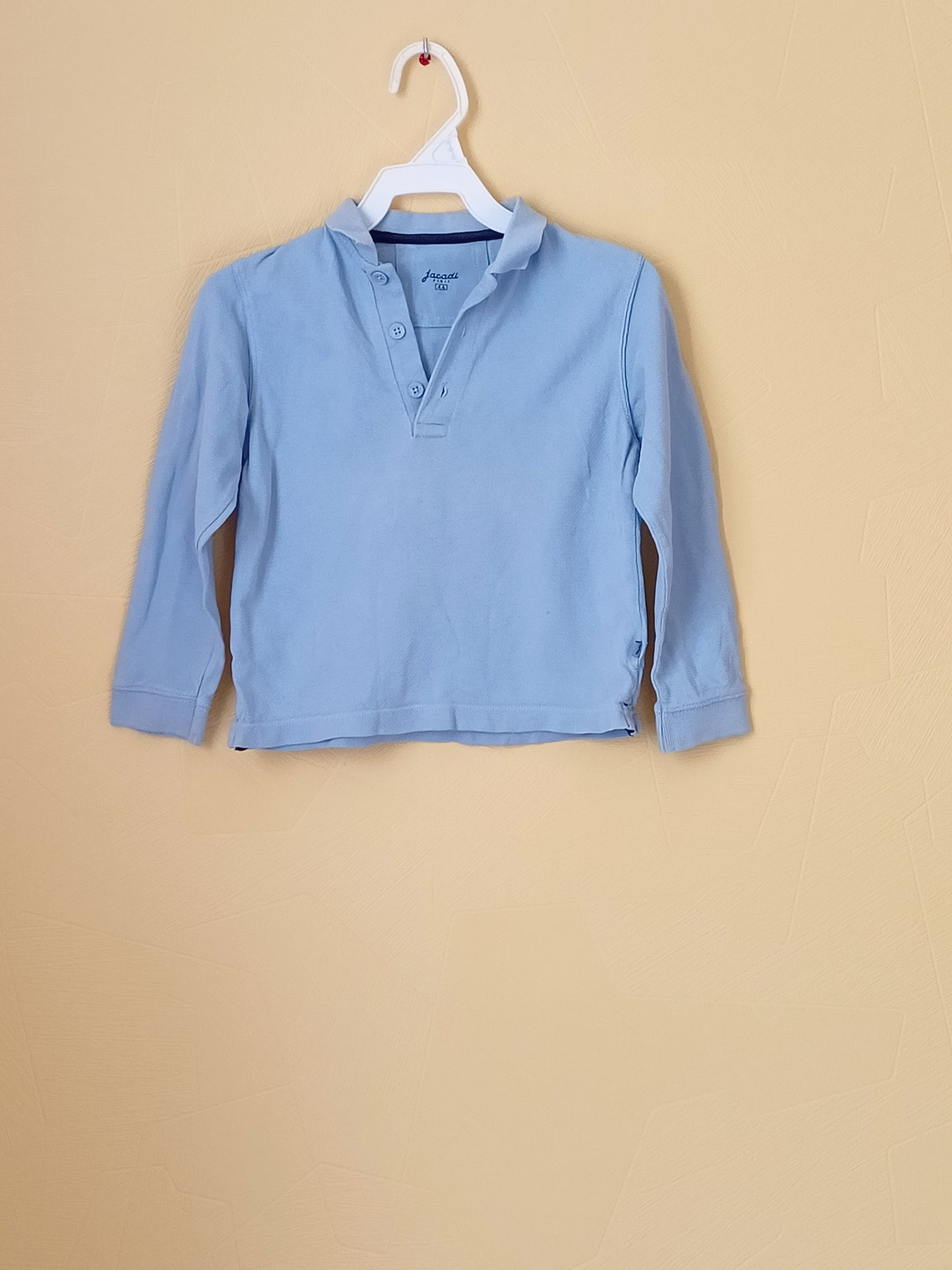 Polo manches longues Jacadi bleu clair Taille 4 Ans