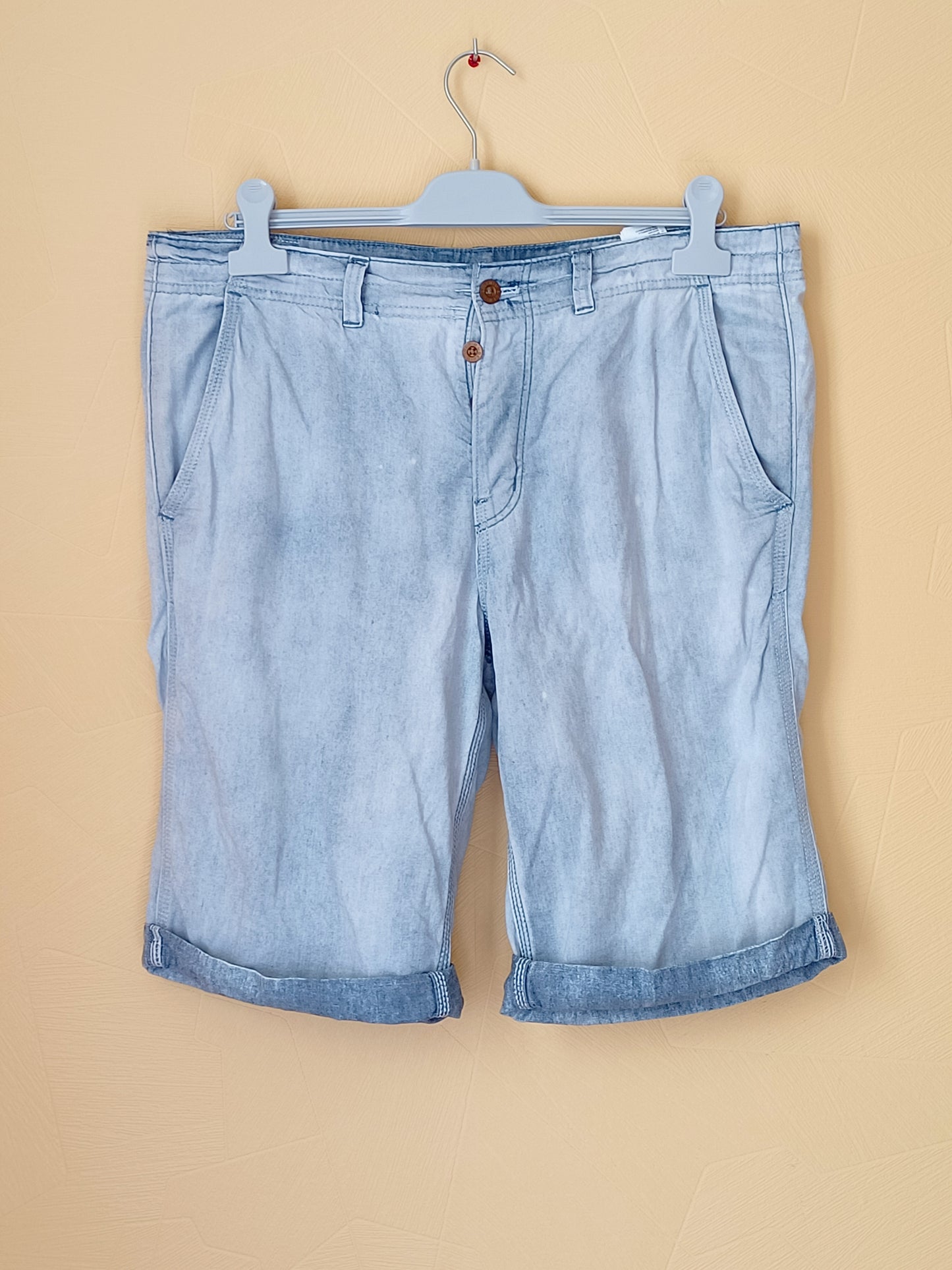 Short  long H&M bleu clair délavé Taille 46