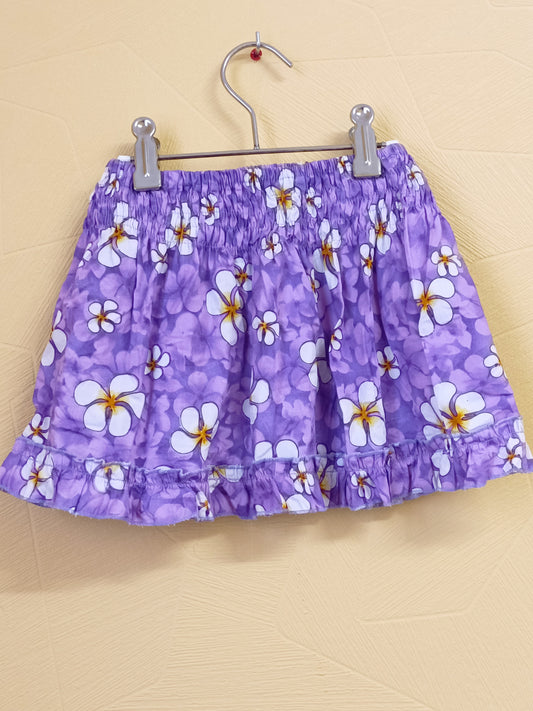 Jupe violette avec fleurs Taille 3 Ans