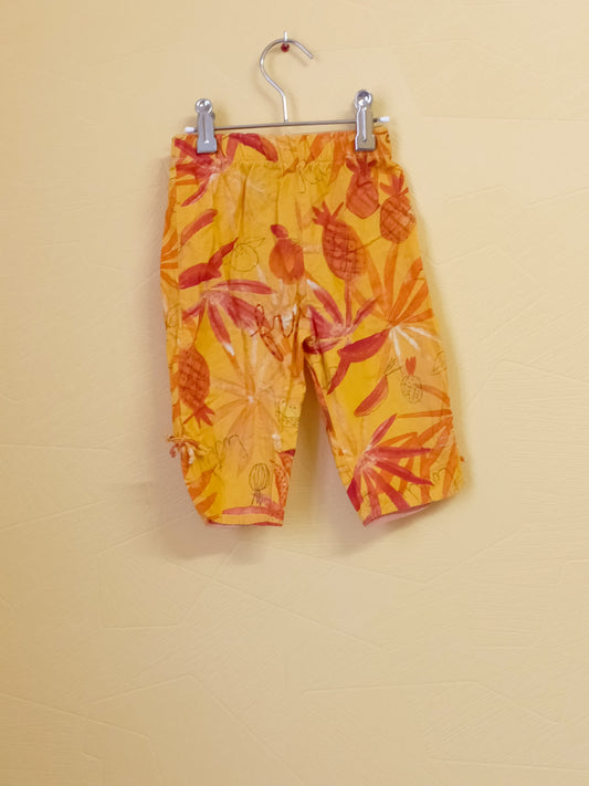 Pantalon orange à motifs Taille 12 Mois