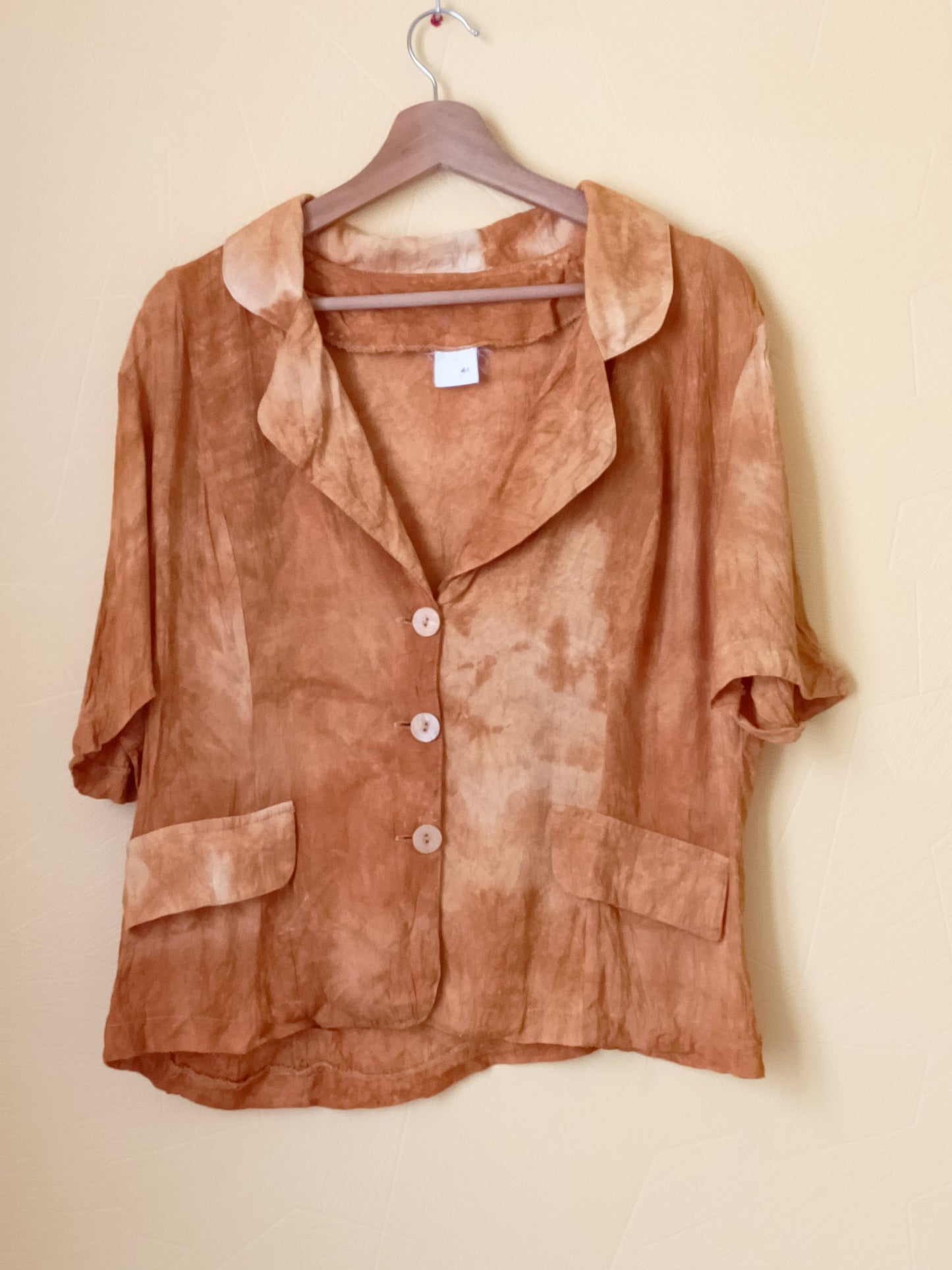 Veste manches courte ocre Taille 44