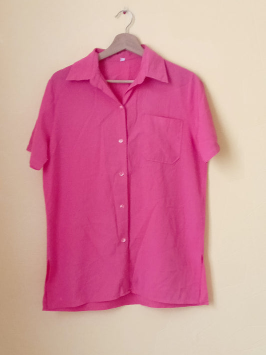 Chemise manches courtes corail Taille 38/40