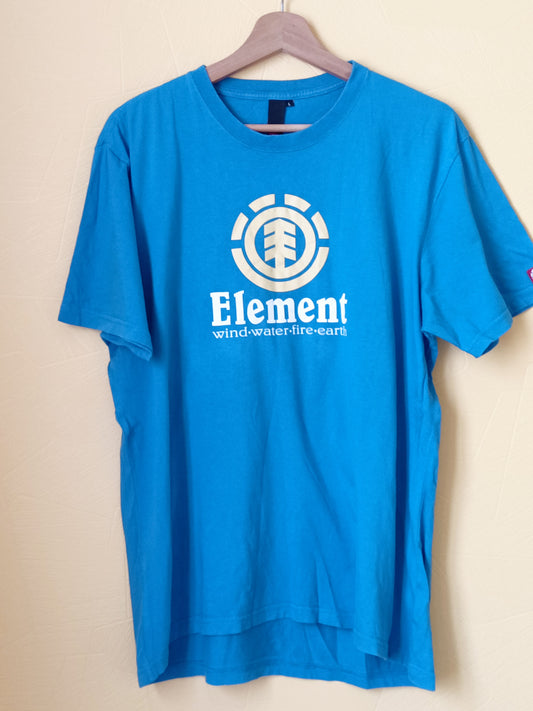 T-shirt Element bleu avec impression Taille L