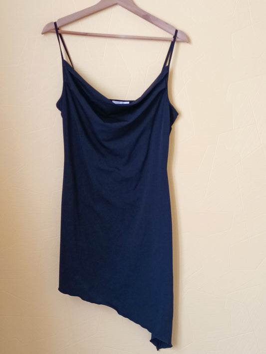 Robe asymétrique Promod noire à bretelles Taille M