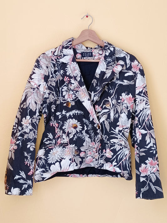 Veste Autre Chose noire fleurie Taille 38