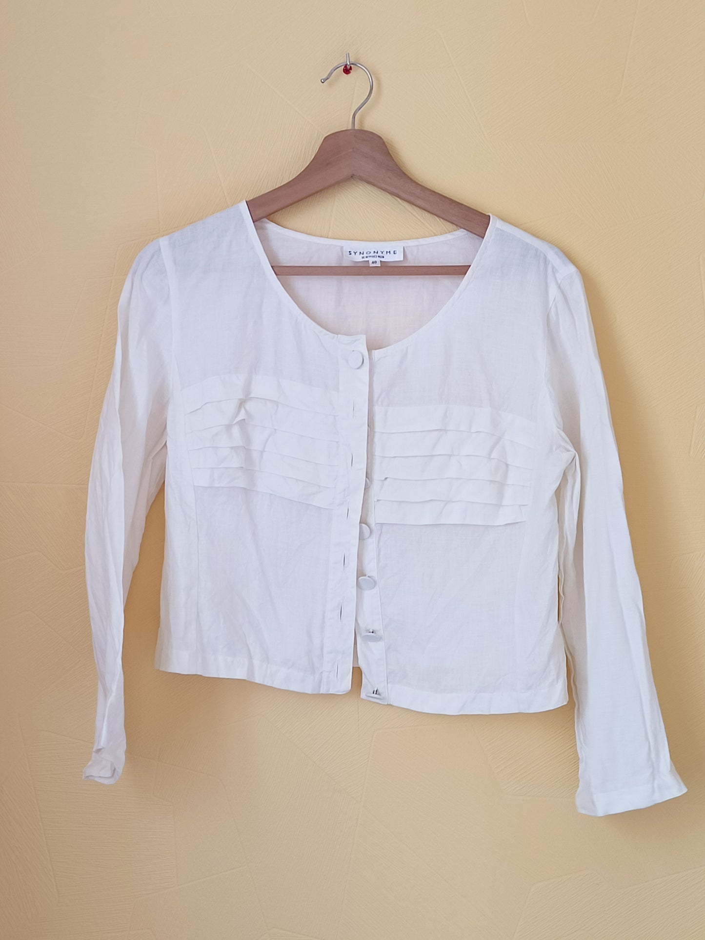 Veste légère Synonyme blanc cassé Taille 40