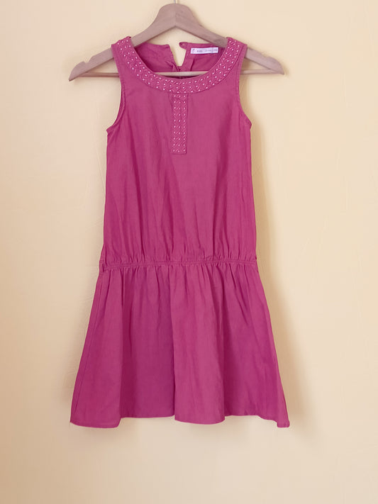 Robe sans manche Gémo rouge Taille 10 Ans